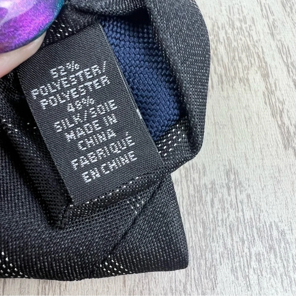 613 - Michael Kors Stripe Tie Black 001 2MKC23-1078 Silk Blend $69.50